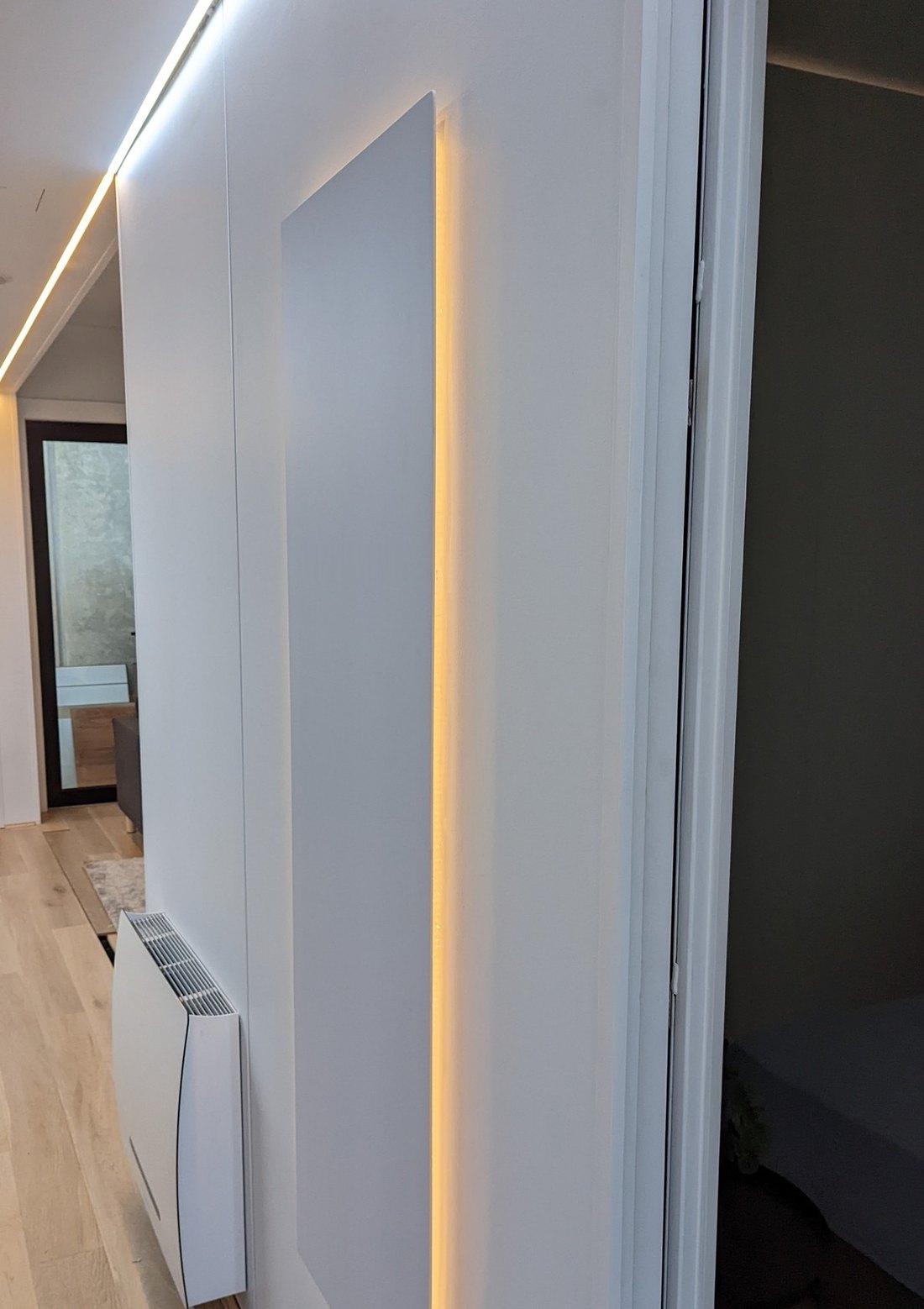 An Atmosphere unit installed in a hallway, photographed on site