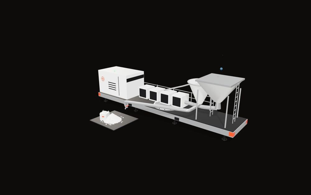 Trade Surplus, Crystalliser Cell 3D render