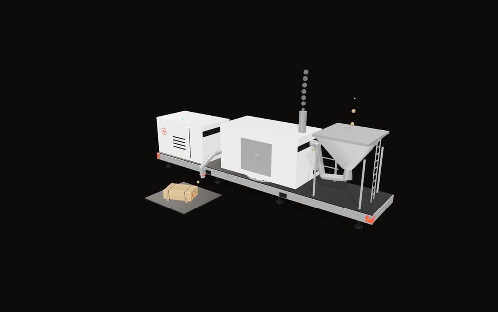 Flexible Demeanour, Drying Cell 3D render