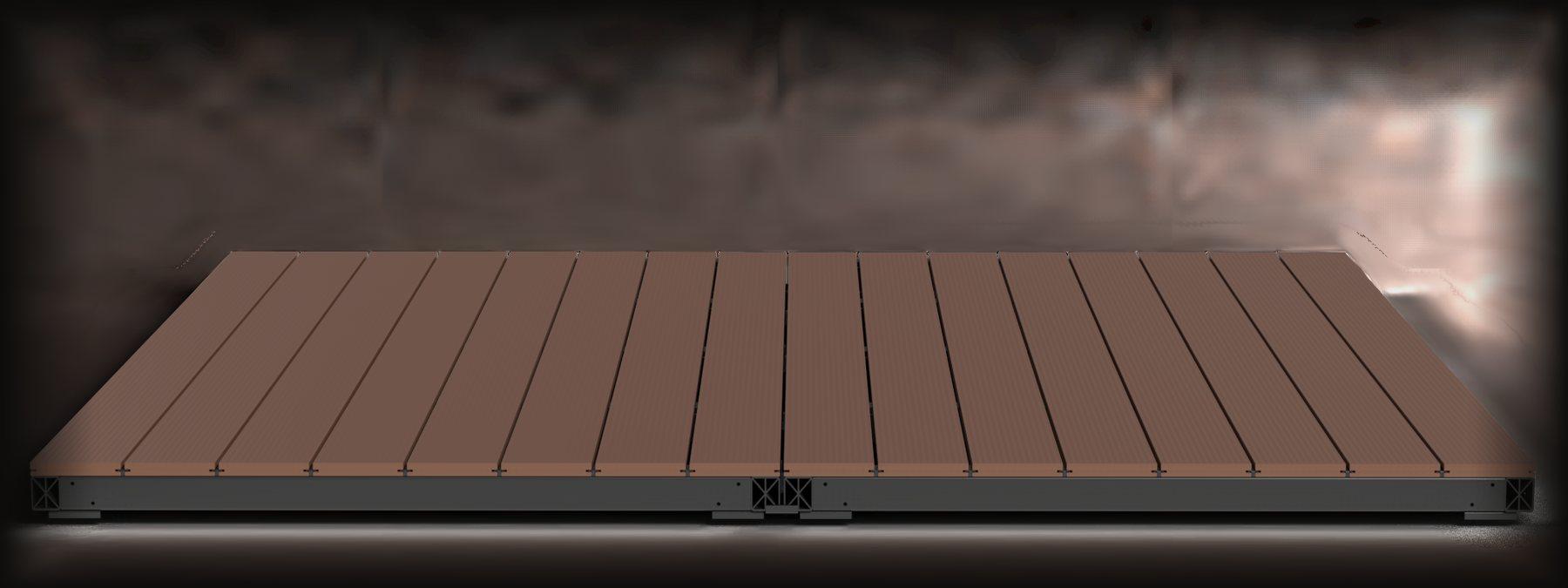 Terraform Deck, medium size, assembled with composite boards