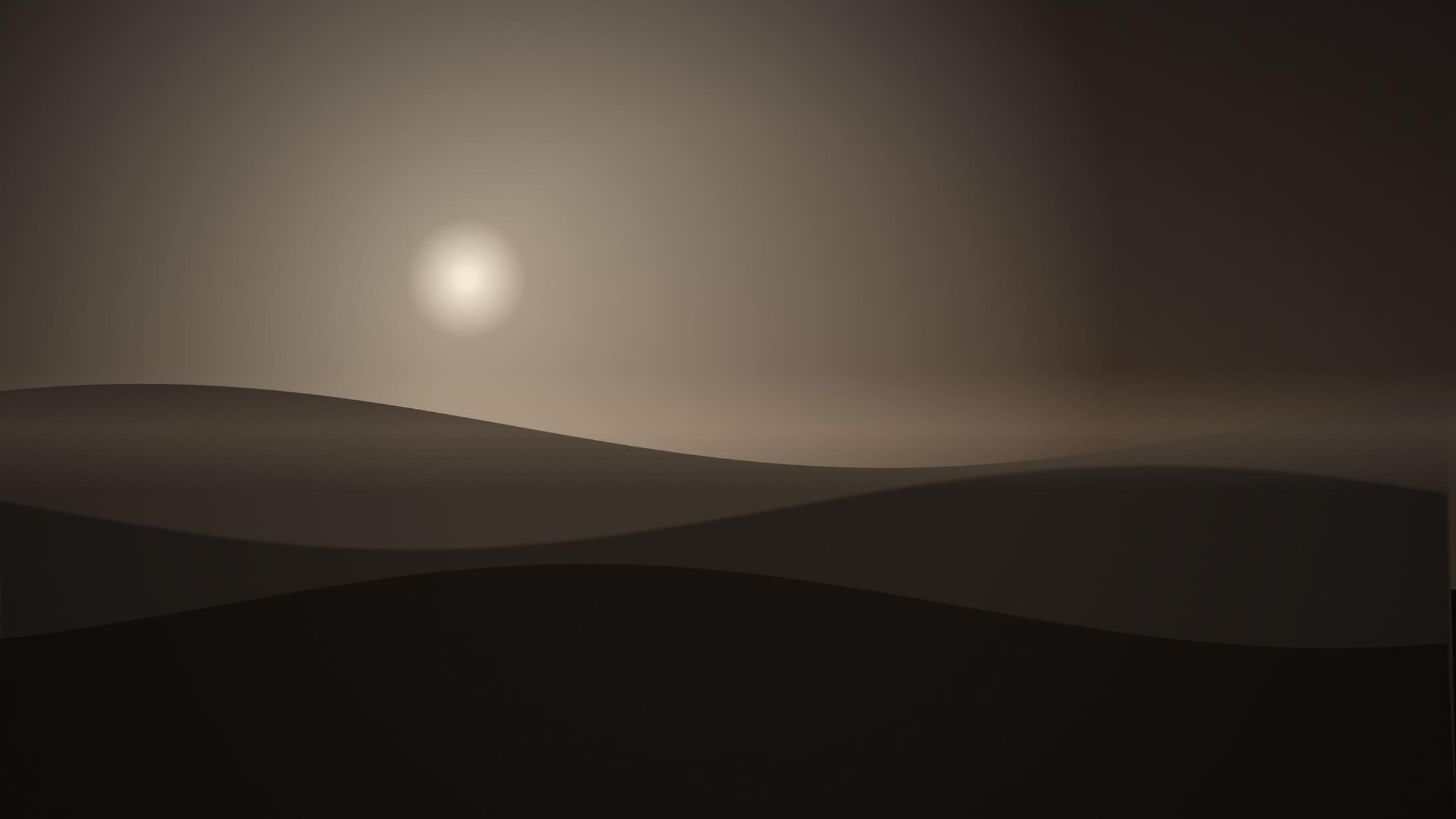Development site at dusk