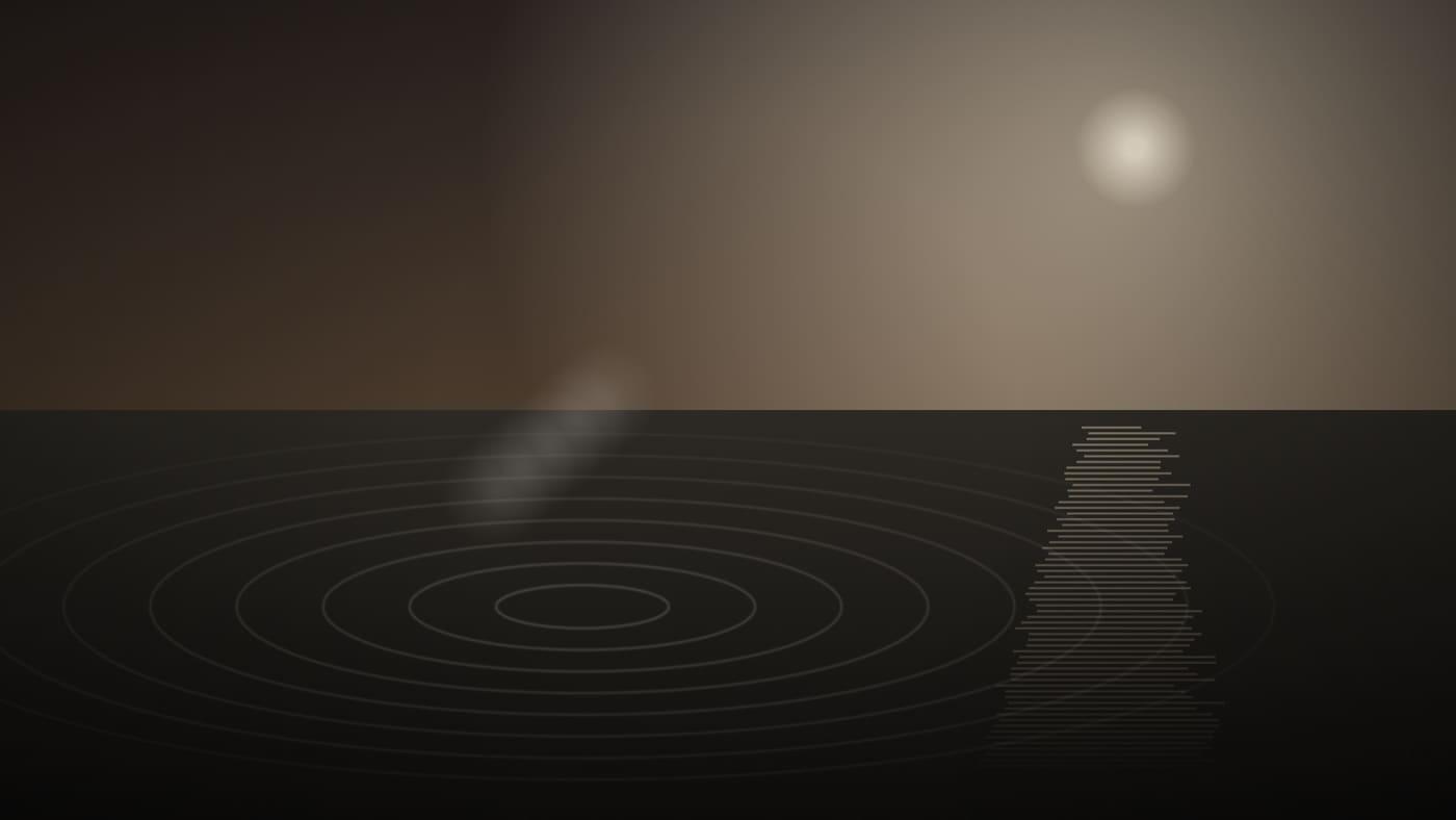 Om, mineral springs and landscape